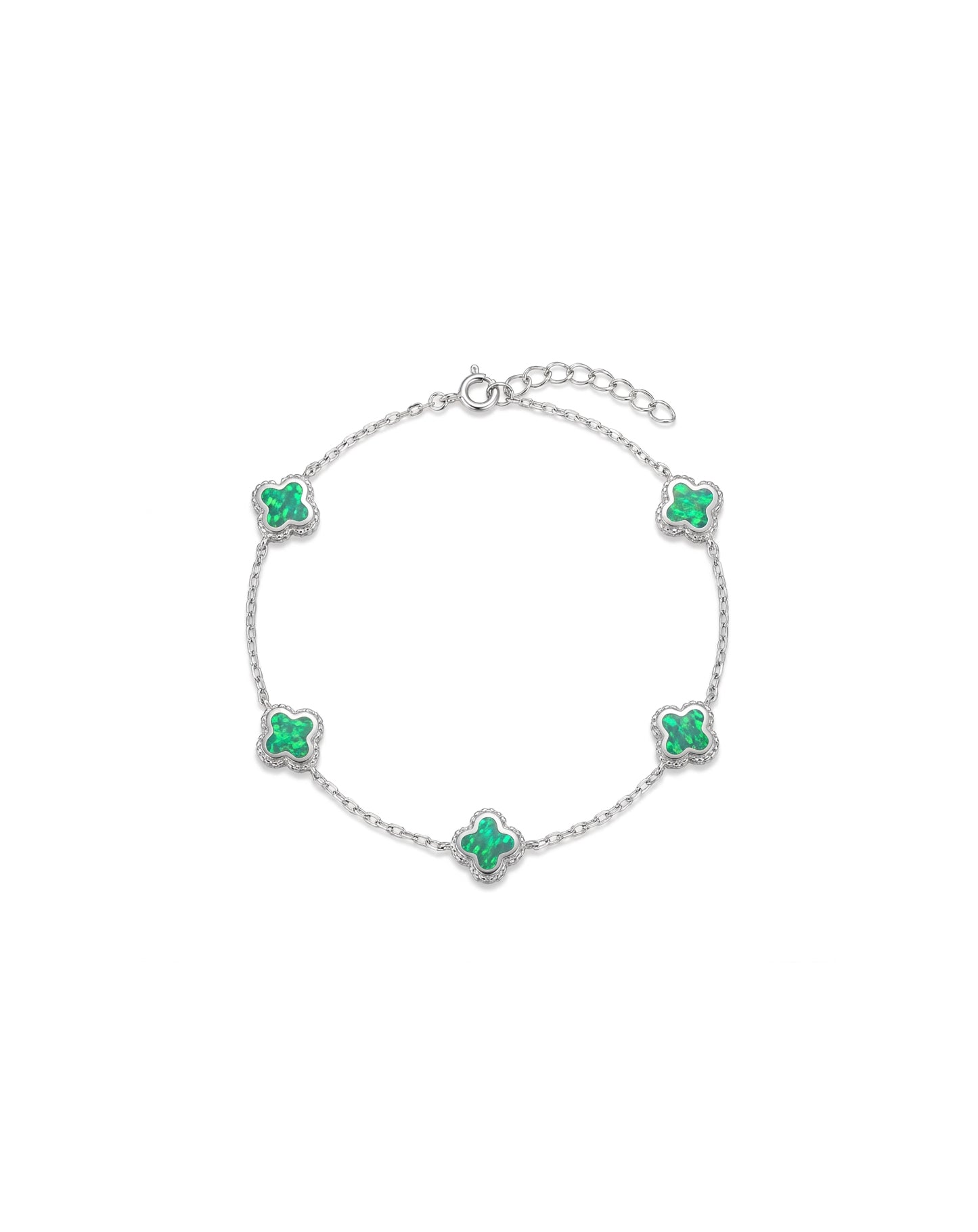Yonca Gümüş Bileklik