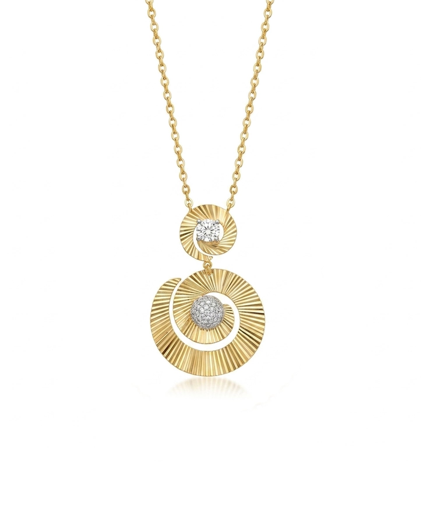 Sunburst Gümüş Kolye
