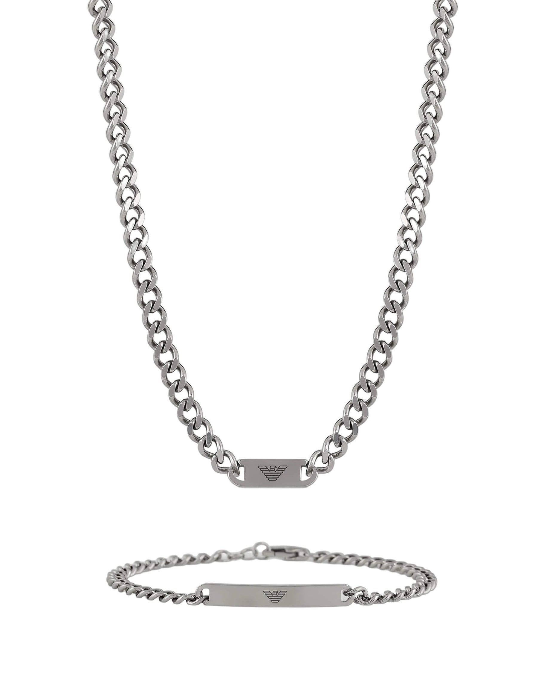 Emporio Armani Erkek Kolye ve Bileklik Seti AJEGS2856-040