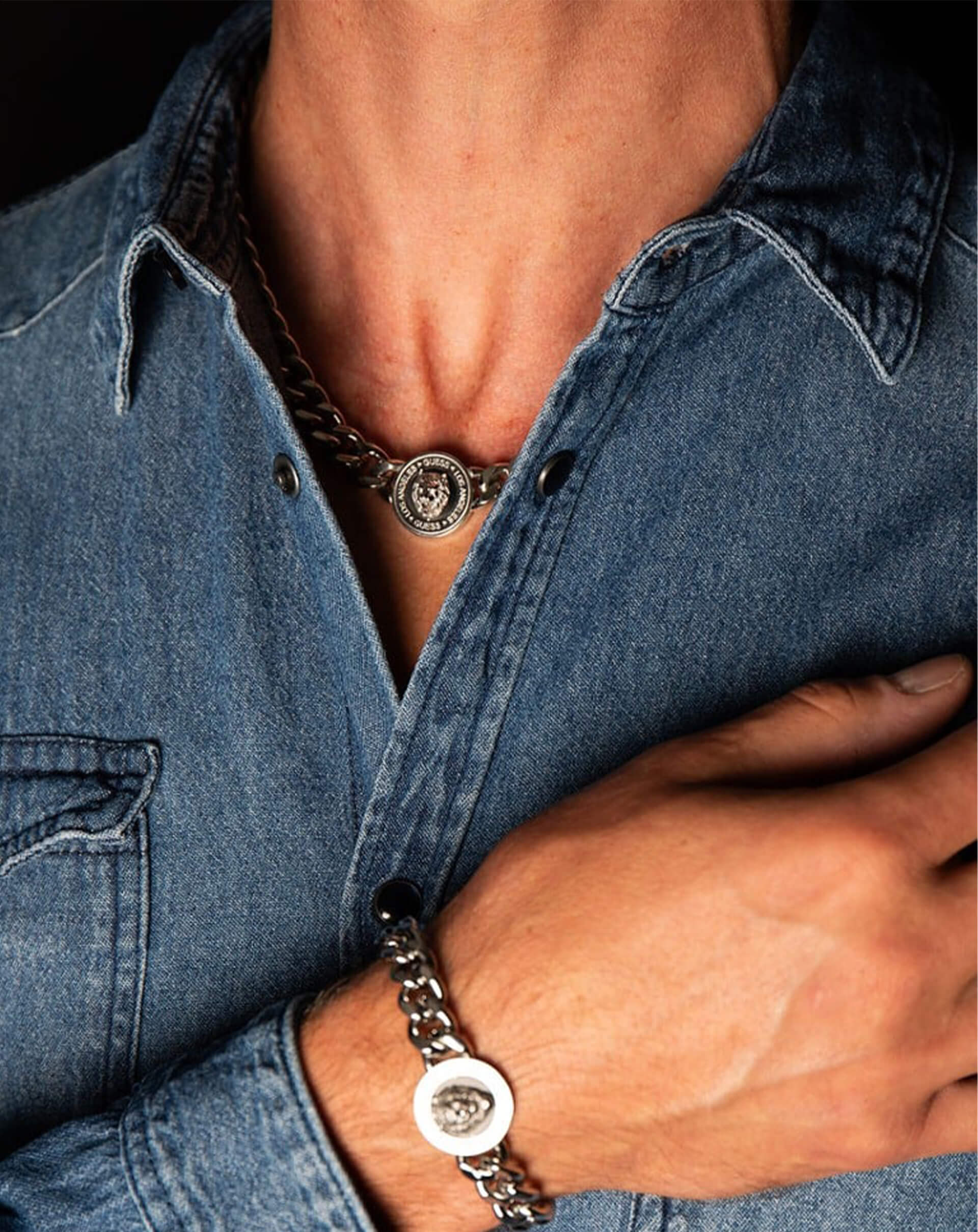 Guess Erkek Kolye JGUJUMN01313JWSTBKTU
