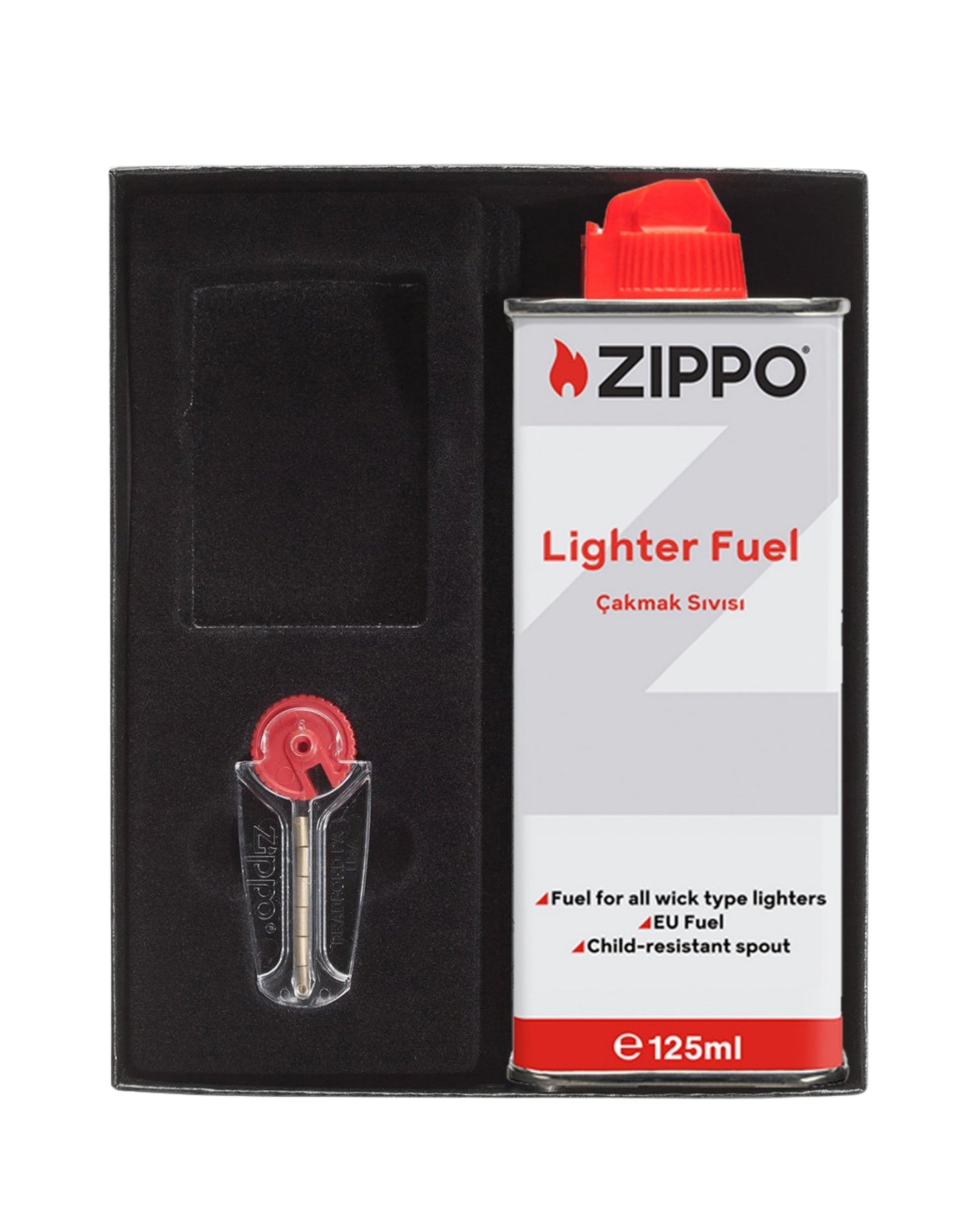 Zippo Çakmak Hediye Kutusu (Benzin & Taşlı)