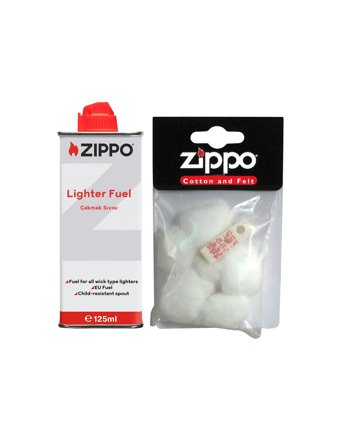 Zippo Çakmak Benzini & Pamuk ve Keçesi