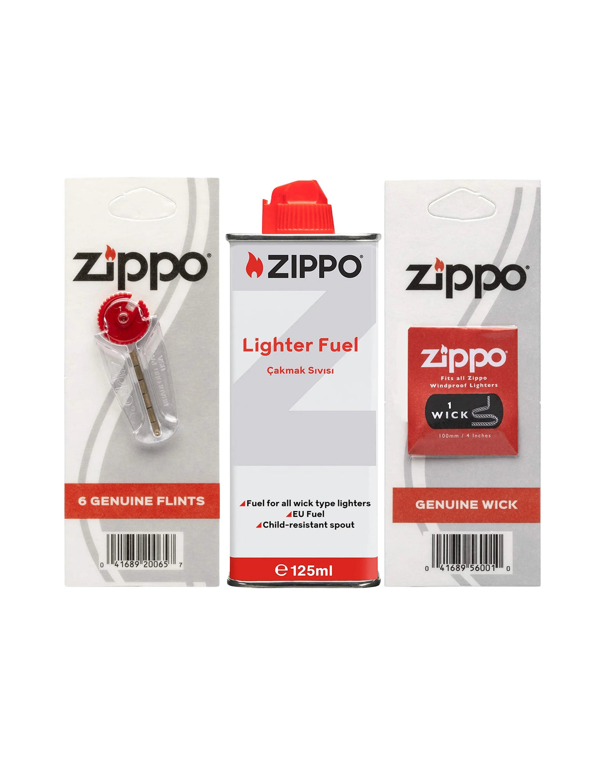 Zippo Çakmak Benzini & Fitil & Taşı