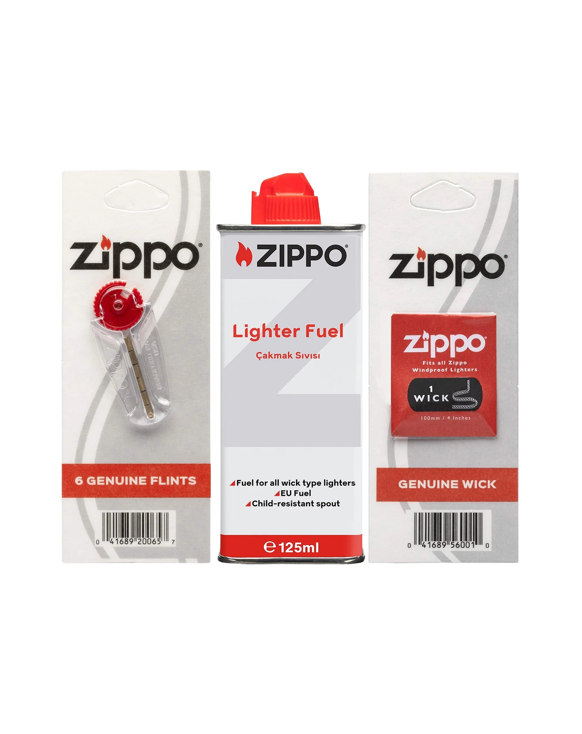 Zippo Çakmak Benzini & Fitil & Taşı