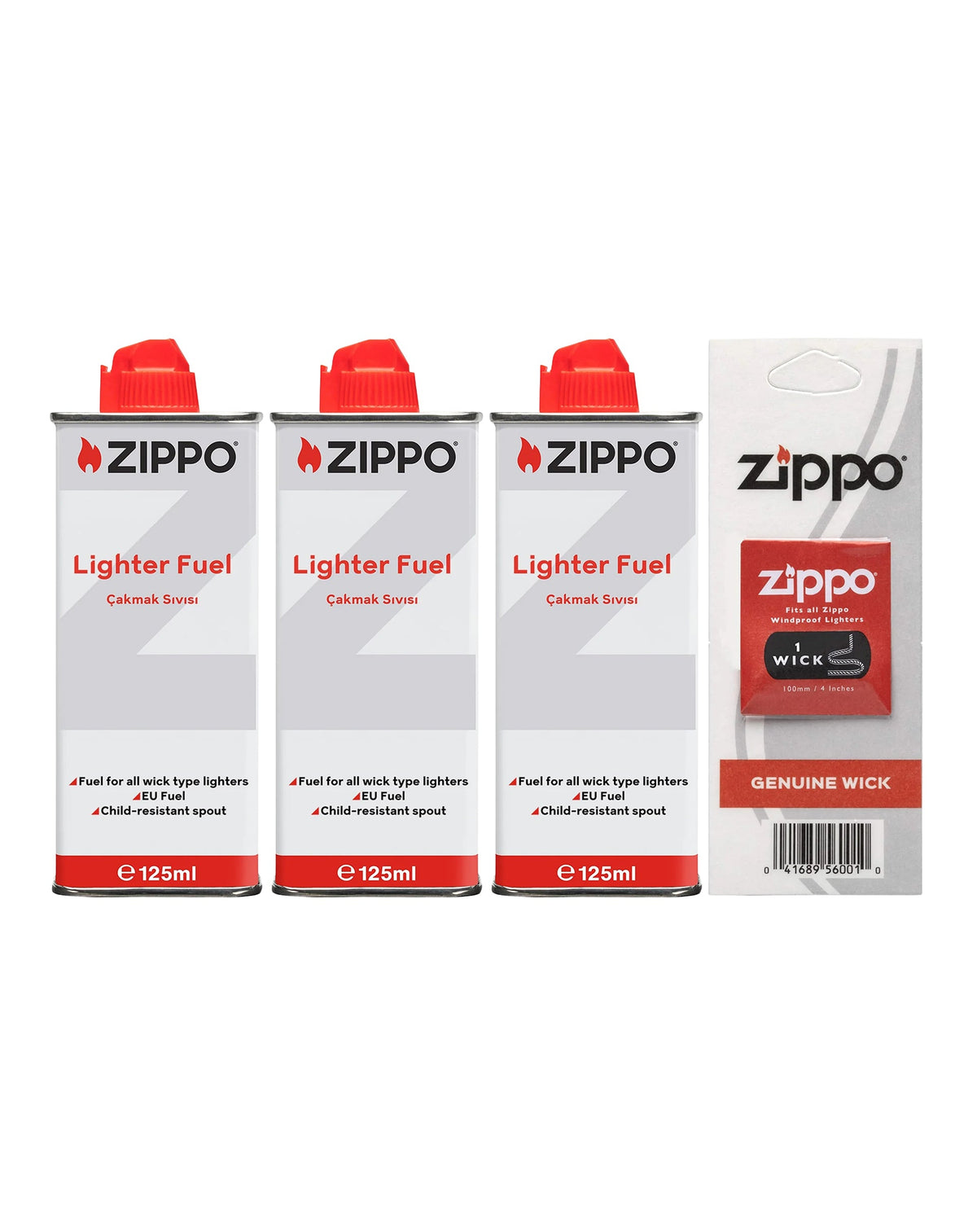 Zippo Çakmak Fitili & Benzini (3 Adet)