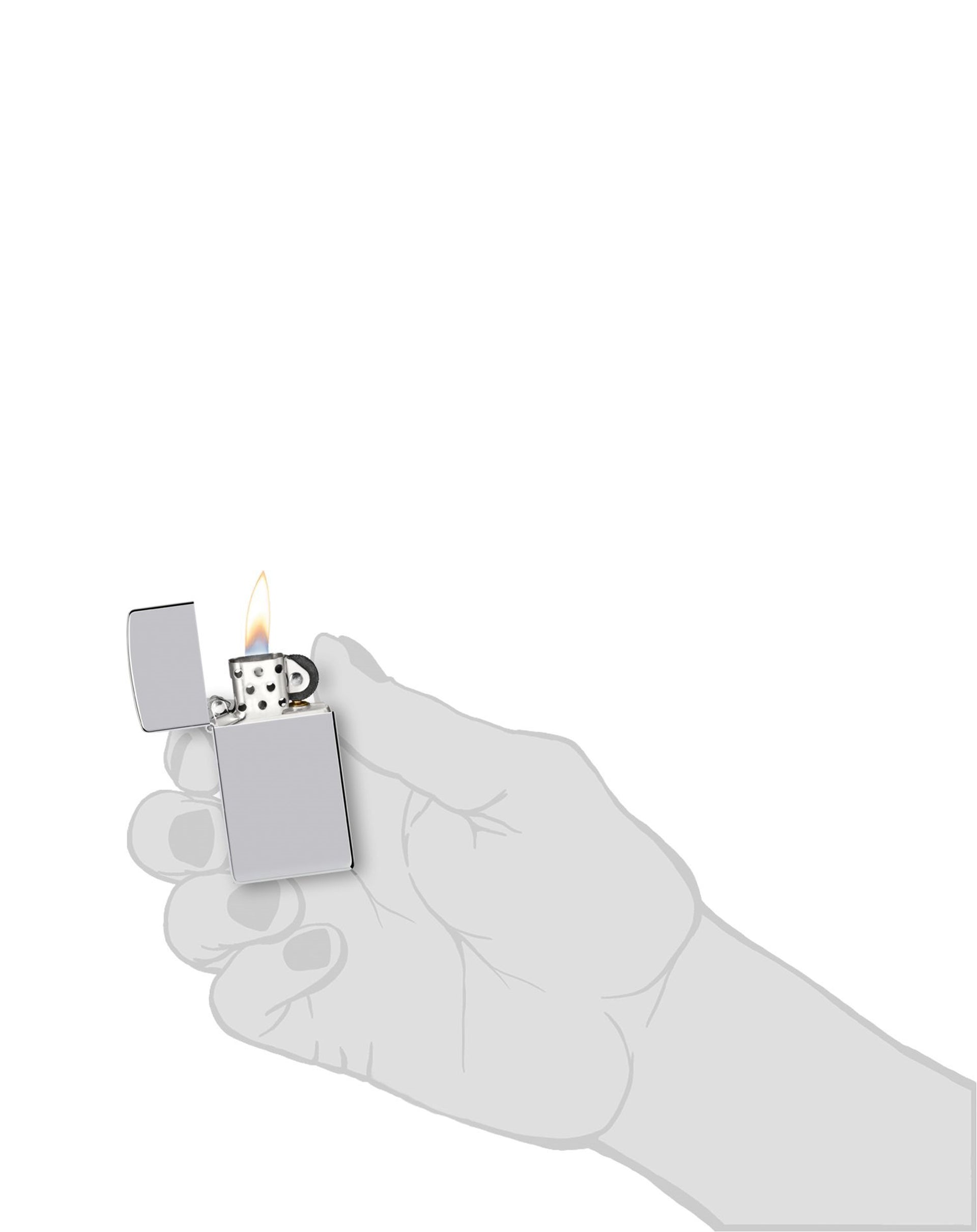 Zippo Çakmak Slim® Black Ultralite® (Z-1610)
