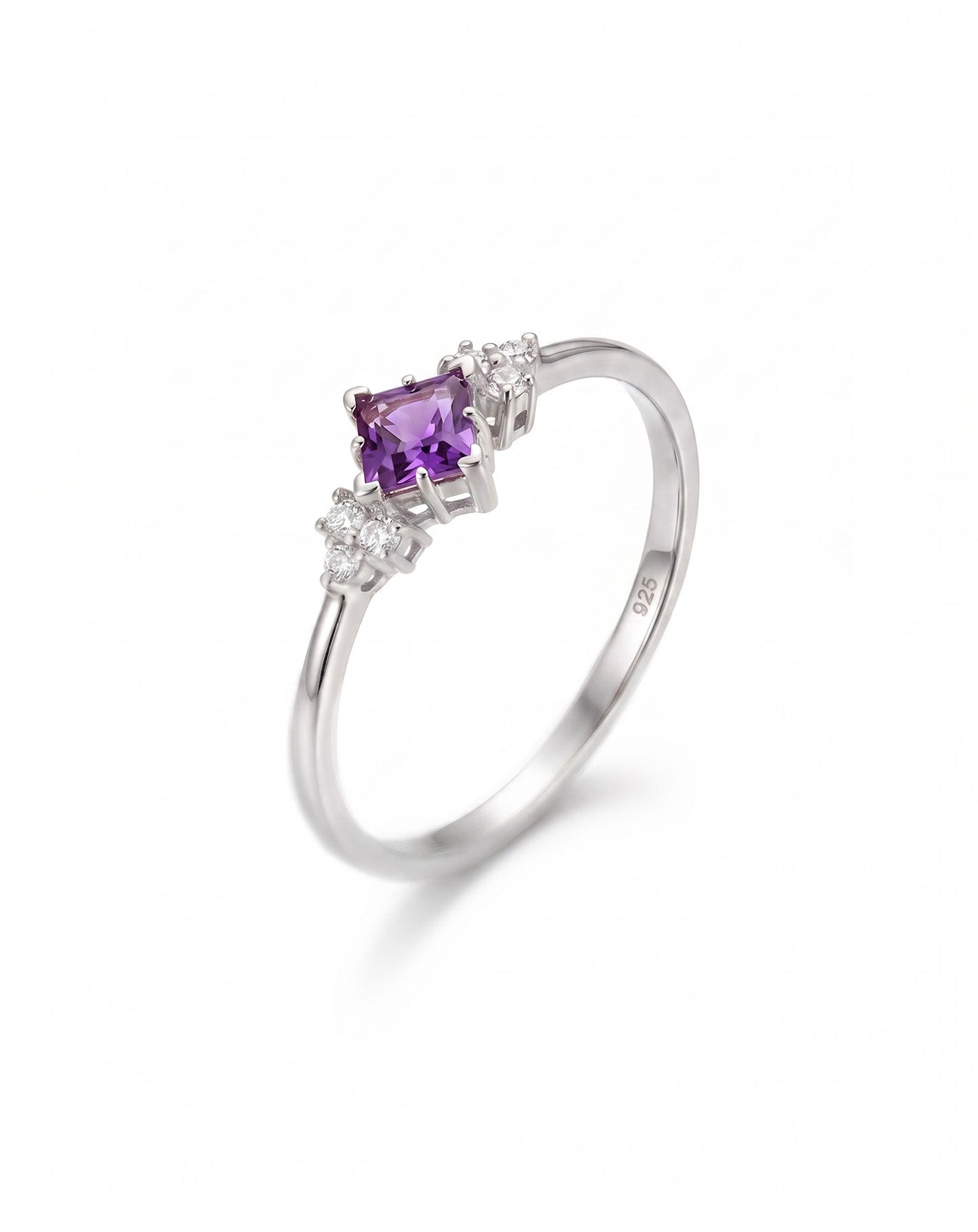 Lavender Minimal Gümüş Yüzük