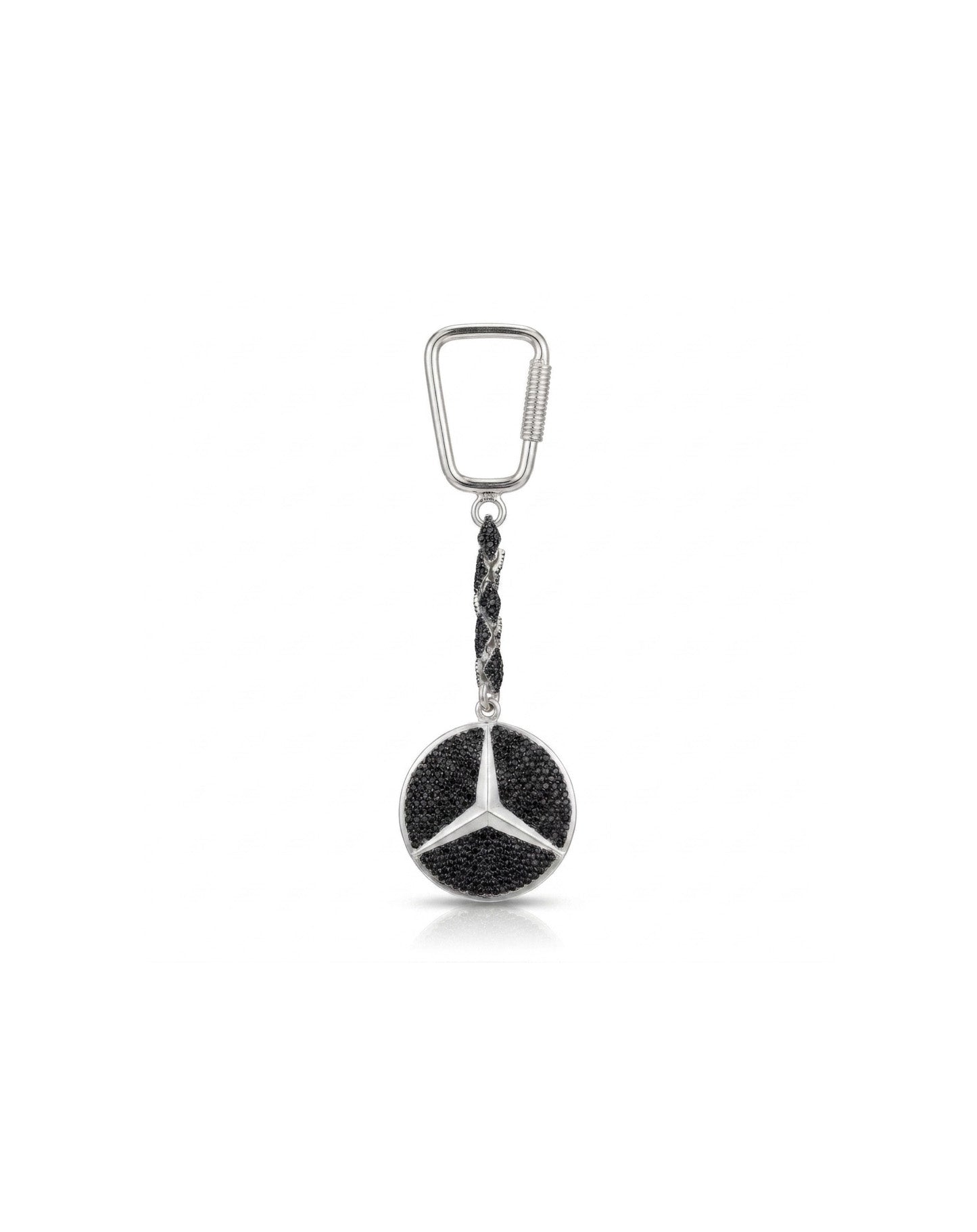 Star Noir Mercedes Gümüş Anahtarlık